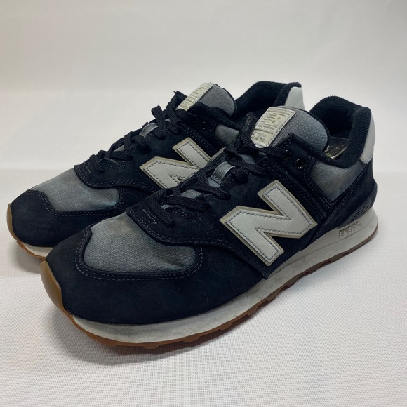 New Balance Other - New Balance 574 Men's Size 10 D Black Gray White Gum Soles